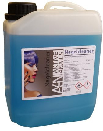 Nagelrengörare avfettningsmedel isopropanol blå 2 500 ml behållare rengörare
