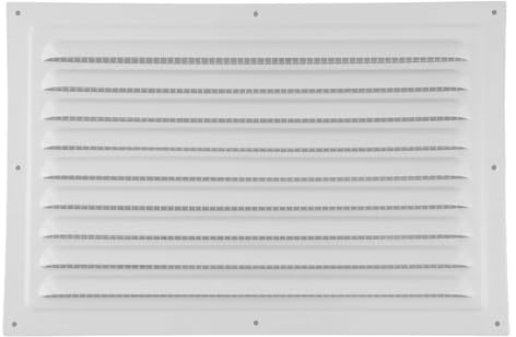 SIGANDG Griglia d'aria in Acciaio per il Ritorno dell'aria, Griglia Quadrata in Alluminio con Zanzariera, Ideale per Soffitto Cucina e bagno, Griglie di Ventilazione per Presa d'aria (300 x 200 mm)