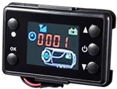 Diesel Heater Control - Air Fuel Heat Control Panel Remote Control Heat Switch Module Board for Stable Cabin Temperature Digital Timed Engine Auxiliary Heater Management