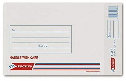 GoSecure Bubble Envelope Size 4 Internal Dimensions 170x245mm White (Pack of 100) KF71449