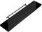 Casaria® Wandregal Holz Schwarz Hängeregal mit Halterung 15kg Tragkraft Küche Wohnzimmer Schweberegal Bücherregal Regalbrett Schwebend Hochglanz 90cm