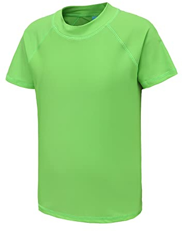 Aisyee Boys Rash Vest Kids Swim Top Children Swimsuit Shirt Age 11-12 Years