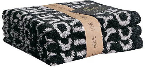 Cawö Seiftücher Minis Allover 9908 schwarz - 97