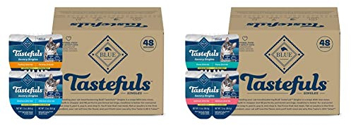 Blue Buffalo Tastefuls Singles Variety Pack (48ct - 12 of Each Flavor)