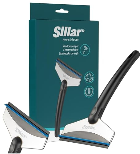 Sillar Rascador de Hielo para Luna de Coche, Rascador de Nieve Seguro con Cuchilla de Latón 24,5×14×3 cm | Elimina el Hielo y la Escarcha, Ideal para la época Invernal