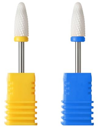 Punte Fresa Unghie, Punta da Trapano per Unghie, Rimozione Cuticola, Punte Fresa Unghie Ceramica per Manicure Pedicure Gel per Manicure Pedicure Uso Domestico Punte Fresa Unghie Punta da Trapano