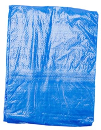 LOVIVER Pool-Abdeckung, gefaltet, Mehrzweck-Zubehör, rechteckige Poolmatte, 160 x 170 cm, blau, Bodenplane, Pool-Abdeckung