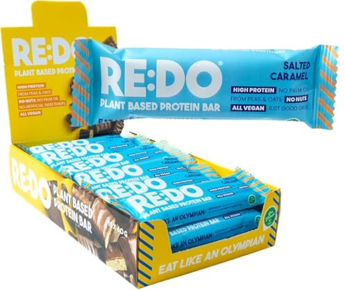 RE:DO High Protein Bar Vegan & Nut-Free Salted Caramel 18x60g