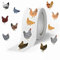 Aufkleber Ostern, 500 PCS Huhn Aufkleber, Tiere Chicken Aufkleber, Kinder Osteraufkleber, Ostersticker, Chicken Sticker Set, für Kinder Osterdeko Aufkleber, Objekt-Dekorationsaufkleber