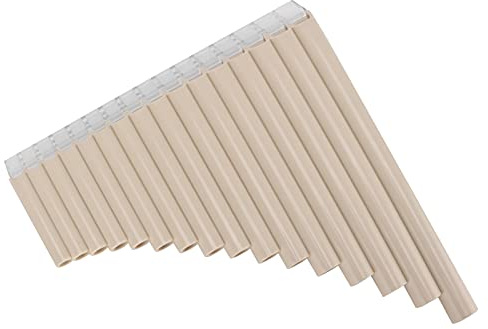 Alomejor Hållbar C -Key Pan Flute med en Kartongväska för Barn, Vuxna och Nybörjare Har en Användarmanual och en Shoppingväska (Beige)