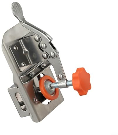 Plantilla perforadora de bisagra para carpintería para bisagras de copa de 35 mm, herramienta de instalación de gabinete de puerta de acero inoxidable con broca y tope, localizador de agujeros Pun(A)