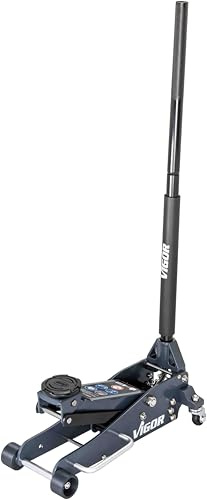 Vigor Gato hidráulico de Aluminio V6028-1.5-A 1,5 t de 1,5 toneladas, Ligero y maniobrable, para Cambio de Ruedas y Reparaciones bajo el vehículo