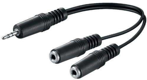 Dexlan Doubleur adaptateur jack 3.5 mm stéréo Câble 15 cm
