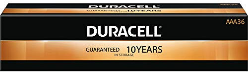 Duracell Professional MN24P36 Coppertop AAA Battery, 1.6-0.75V Operating Voltage (Pack of 36)