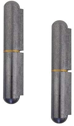 Gedotec Cerniera a saldare per porte in metallo Cerniere a saldare in 2 pezzi per porte in metallo | Altezza cerniera a saldare: 60 mm | MADE IN GERMANY | Portata 80 kg