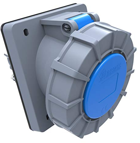 AW-Tools Camping Anbaustecker CEE 32A/230V 3-polig Caravan Boot IP67 geneigt 45°