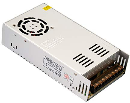 Redrex 24V 15A DC Universal Regulated Switching Power Supply Unit 360w Built with Temperature-controlled Cooling Fan for CCTV,Computer Project, 3D Printer,LED Driver