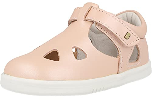 Bobux I-Walk Zap II - Sandali casual in pelle con chiusura in velcro per bambini, Rosa Seashell, 22 EU