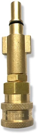 Conector de acoplamiento rápido M&M Smartek, adaptador de bayoneta de 1/4 de pulgada para lanza de espuma, limpiador de coches con boquilla de espuma de alta presión (Para Black & Decker #6)