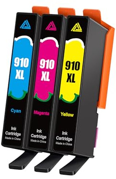 Anemec 910XL Ink Cartridges Combo Pack Replacement for HP Ink 910 XL Compatible with OfficeJet Pro 8020 8025 8028 8035 8030 8010 8015 8018 8022 Printer, 4 Pack