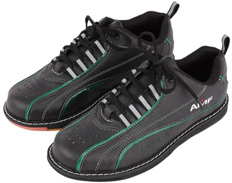 Viaoragiosa Scarpe da Bowling Uomo,Scarpe da Bowling Donna,Scarpe da Bowling Antiscivolo,Scarpe da Bowling in Pelle,Traspirante Antiscivolo,Adatto per Giocatori di Bocce Destrimani O Mancini