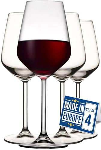 Pasabahce moderna vinglas, rödvinsglas, 350 ml BLEI fri, diskmaskinstålig, vitvinglas, vita vinglas, vinglas vitt vinglas, vinglas, vitt vin glas, rött vinglas (set om 4)