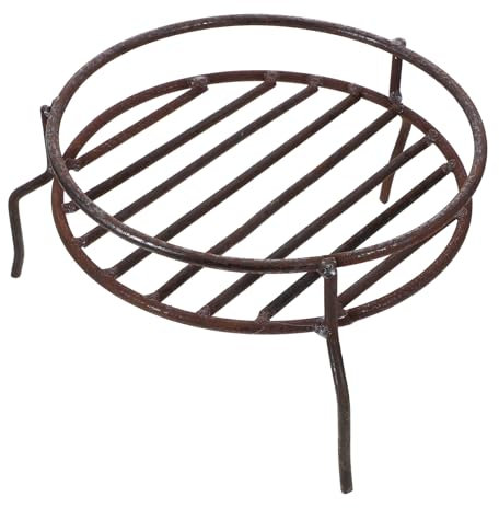 Happyyami Arbeitsplatten-Wok-Halter dreibein-Grill transportabler Grill Grillständer Lagerfeuer-Kochgestell Grube Und pfannenwender Wokhalter für den Haushalt Multifunktions-Topfhalter Eisen