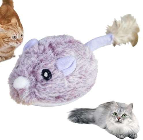 Genérico Juguete Electrónico para Gatos - Juguetes Interactivos Ratones con Sonido,Suministros para Mascotas Activados Al Tacto para Juego Interior De Caza Y Ejercicio
