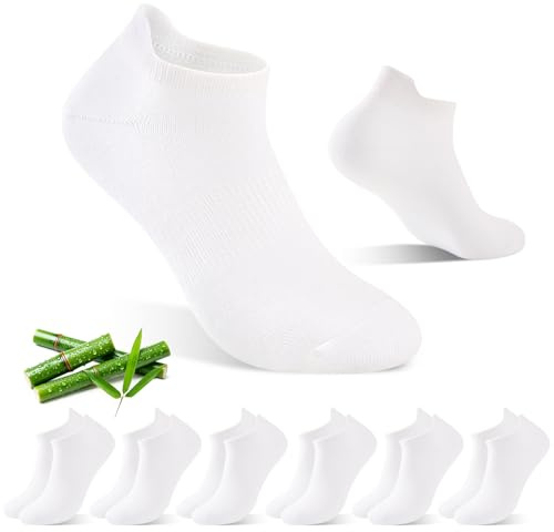 SukModen Calzini Sportivi Unisex in Bambù, Corti e Traspiranti | Antibatterici e antiodore, assorbono l'umidità. Supporto dell'arco plantare, ideali per running e uso quotidiano