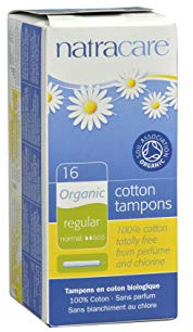 Natracare Tampones aplicadores con aplicador de cartón biodegradable, algodón orgánico certificado, absorción regular, paquete de 16 x 1, sin toxinas, sin plástico