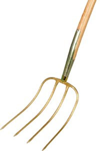 Dunggabel Erntekönig, Goldfarbig, Zinken: 3, 135 cm