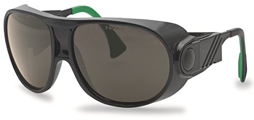 uvex Schweißerschutzbrille futura 9180, schwarz/grün, Scheibe: Grau, Schweißerschutz: 3