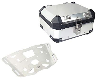 motorsportgoetz Topcase + Adapterplatte + Schloss kompatibel mit/passend für R 1200 GS/Adventure bis Bj.2013