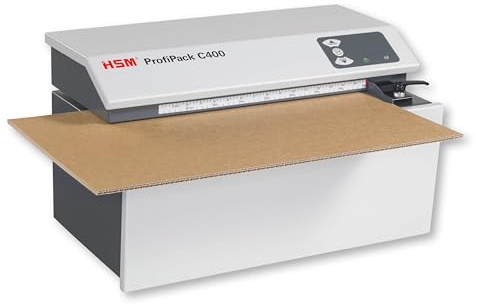 HSM ProfiPack C400 Cardboard Shredder, Filling Material for Making Parcels Yourself, Cardboard Upholstery Machine for Recycled Packaging Material, Sustainable Packaging Solution for Warehouse and