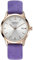 Orphelia Fashion Damen Analog Armbanduhr Suede Violett OF711820
