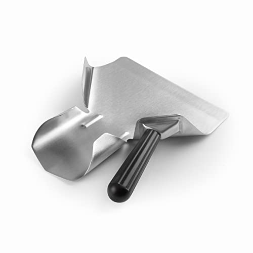 Lacor Racchetta di Patatine, Pala da Cucina Professionale, Utensili da Cucina, Acciaio Inxodiable, Manico Ergonomico e Antiscivolo, Lavabile in Lavastoviglie, 1 Maniglia, 62678