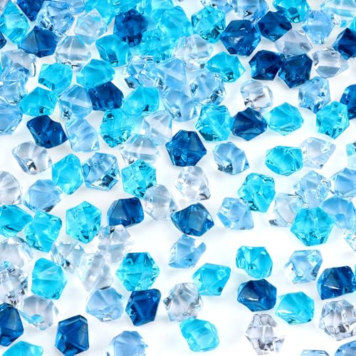 852 Pezzi Mix Blue Gemme di Diamanti Acrilici,Gemme di Diamanti Acrilici per Bambin Diamante di Cristallo per Vasi Pieni Matrimoni Decorazioni Caccia al Tesoro dei Pirati