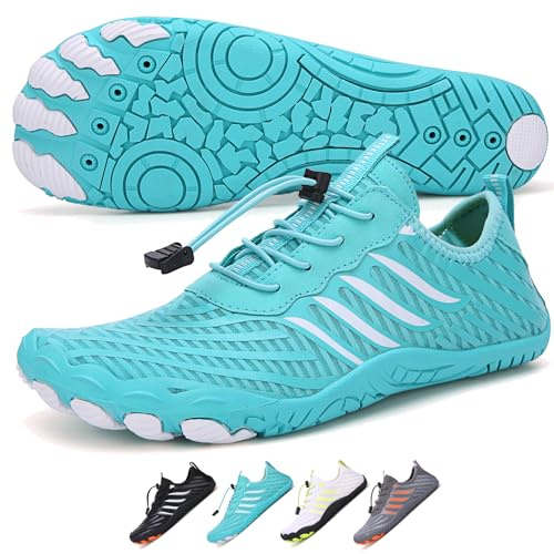 Water Shoes Men,Hike Barefoot Shoes Womens,Pro Barefoot Shoe with Wide Toe Box,Waterproof Trail Running Healthy & Non-Slip Athletic Barefoot Footwear Swim Shoe Women