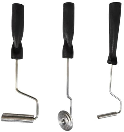 Rodillo de burbuja de fibra de vidrio | Juego de 3 rodillos de laminación de aleación de aluminio | Kit de reparación de moldes de fibra de vidrio, bañeras, duchas y bañeras