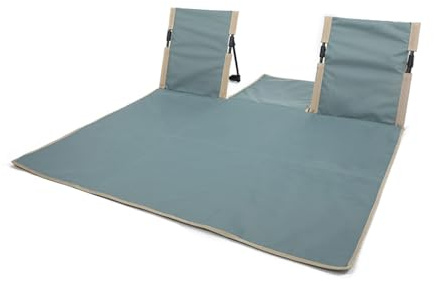 AchNau Lightweight Beach Mat Lounge Chair 2-Person 49x49 Widen Foldable