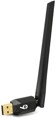 Adaptateur Bluetooth 6.0 avec dongle USB pour PC, Mini USB Bluetooth Adaptateur avec antenne 5dBi pour Windows 11/10/8.1, Connexion sans Fil pour Souris, Clavier, Casque, Haut-Parleur