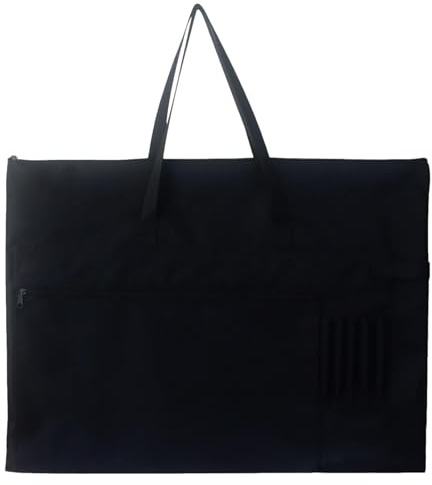 Borsa artistica per materiali di consumo - Custodia per il trasporto di grande capacità | Borsa resistente e impermeabile per opere d'arte, poster, schizzi e disegni, 70x52 cm