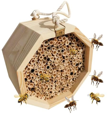 Hoteles para Abejas Polinizadoras De Madera Atrae Polinizadores
