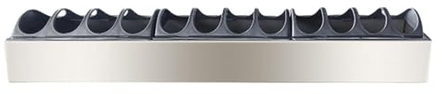 BLWOTMOR Chicken Feed Dispenser Metal Tray And Container with Opening Lid for Easy Loading Suitable for Chickens, 60cmx11cmx7.5cm