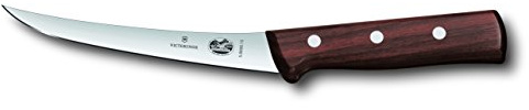 Victorinox 6-Inch Curved Rosewood Boning Knife with Semi-Stiff Blade