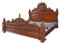 Ehebett Barock Bett Mahagoni Doppelbett 160x200cm Luxus Holzbett handgearbeitet MAR102 Palazzo Exklusiv