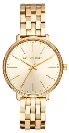 Michael Kors Watch for Women, Pyper Three-Hand Gold-Tone Stainless Steel Women's Watch