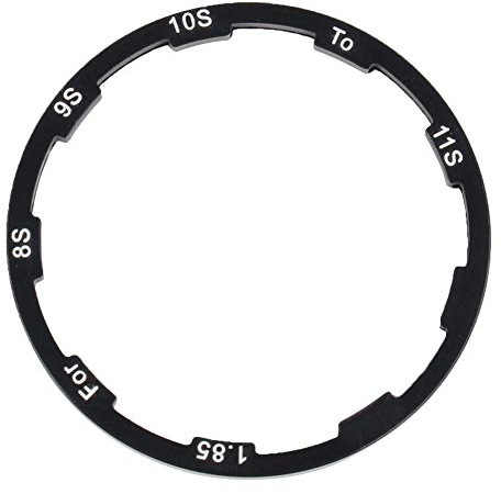 DEWIN Flywheel Gasket, Hub Spacer Mountain Road Bike Flywheel Hub Spacer Bicycle Bottom Bracket Axle Washer Gasket (1.85MM)