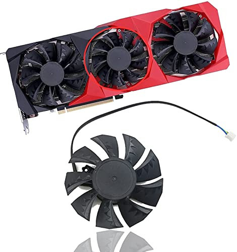 Dotodo 75MM 85MM RTX 3060 GPU Graphic Card Cooler Fan for Colorful GeForce RTX 3090/3080/3070/3060 | RTX 3090 Ti/3080 Ti/3070 Ti/3060 Ti Graphics card fan (Fan-B-75mm)