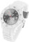Taffstyle Damen Herren Sportuhr Armbanduhr Silikon Sport Ziffernblatt mit Datum Analog Quarz Farbige Bunte Uhr Weiß Grau